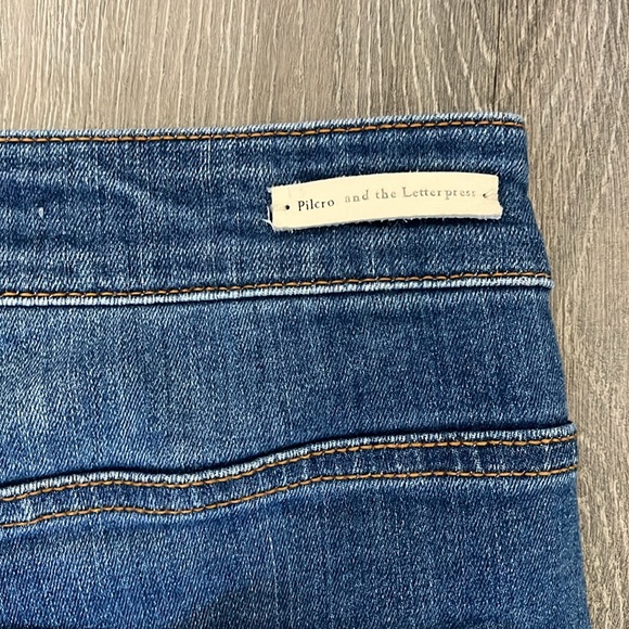 Pilcro & The Letterpress High-Rise Flare Crop Jeans | Anthropologie - Picture 5 of 10